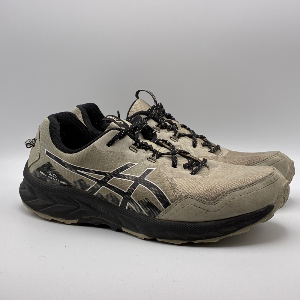 ASICS Gel-Venture 10 Trail Running Shoes Mens 13 Tan Black 1011B967